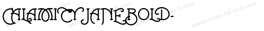 CALAMITY JANE BOLD字体转换